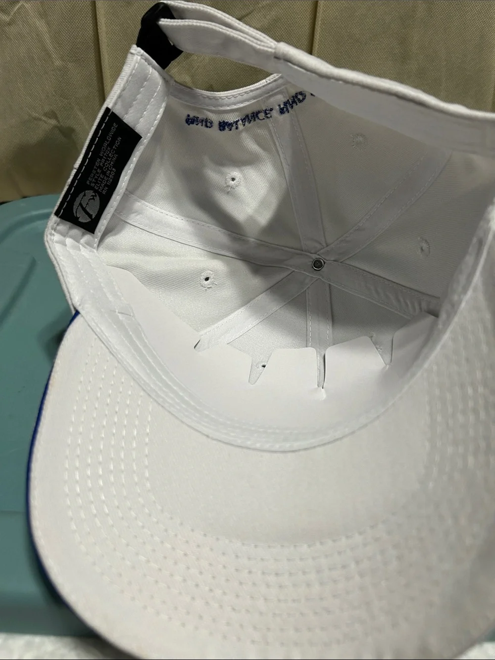 Embroidered White Baseball Cap